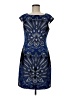 Alfani Graphic Blue Cocktail Dress Size 8 - photo 1