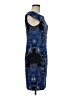 Alfani Graphic Blue Cocktail Dress Size 8 - photo 4