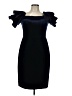 Eliza J Solid Black Cocktail Dress Size 10 - photo 1