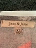 Jess & Jane Gray Long Sleeve Blouse Size XL - photo 7
