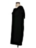 Charles Henry Solid Black Casual Dress Size S - photo 5