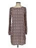 Brigitte Bailey 100% Polyester Argyle Brown Casual Dress Size S - photo 1