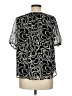 Ann Taylor LOFT 100% Polyester Black Short Sleeve Blouse Size M - photo 2