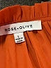 Rose + Olive Orange Short Sleeve Blouse Size L - photo 7
