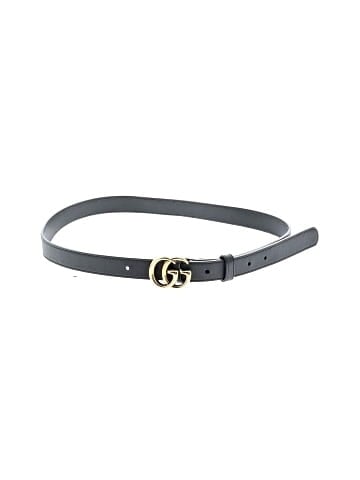 Gucci leather GG Marmont thin belt (view 1)
