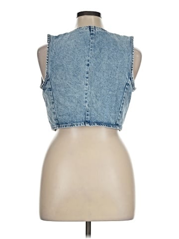 Zara Denim Vest (view 2)