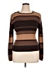 Carolyn Taylor Stripes Brown Pullover Sweater Size XL - photo 1
