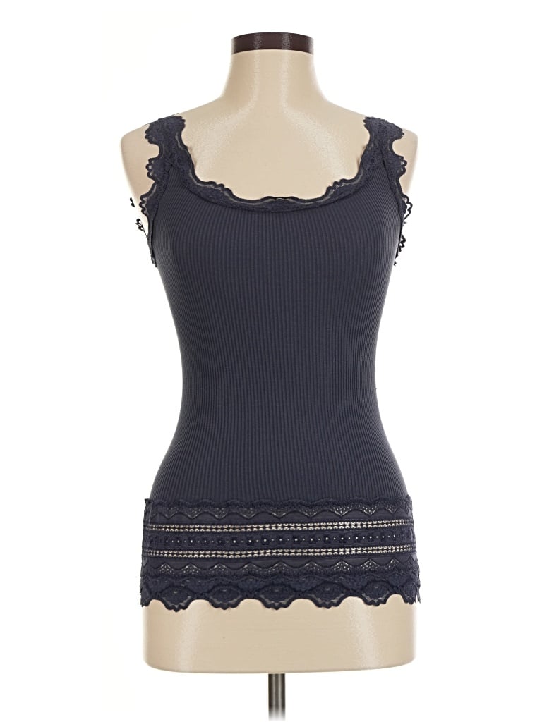 Pre-owned Rosemunde Sleeveless Top Blue Sweetheart Neckline Tops