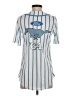 Ford Stripes Blue Short Sleeve Blouse Size S - photo 2