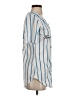 Ford Stripes Blue Short Sleeve Blouse Size S - photo 4