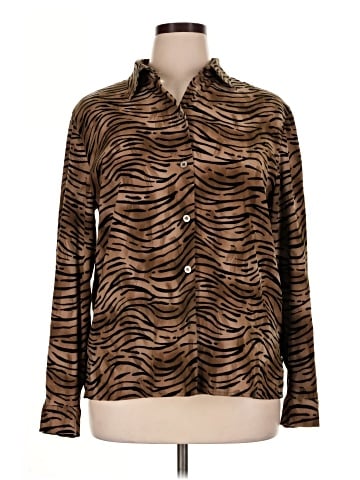 Leslie Fay Long Sleeve Blouse (view 1)