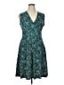Leota Paisley Teal Cocktail Dress Size XL (petite) - photo 1