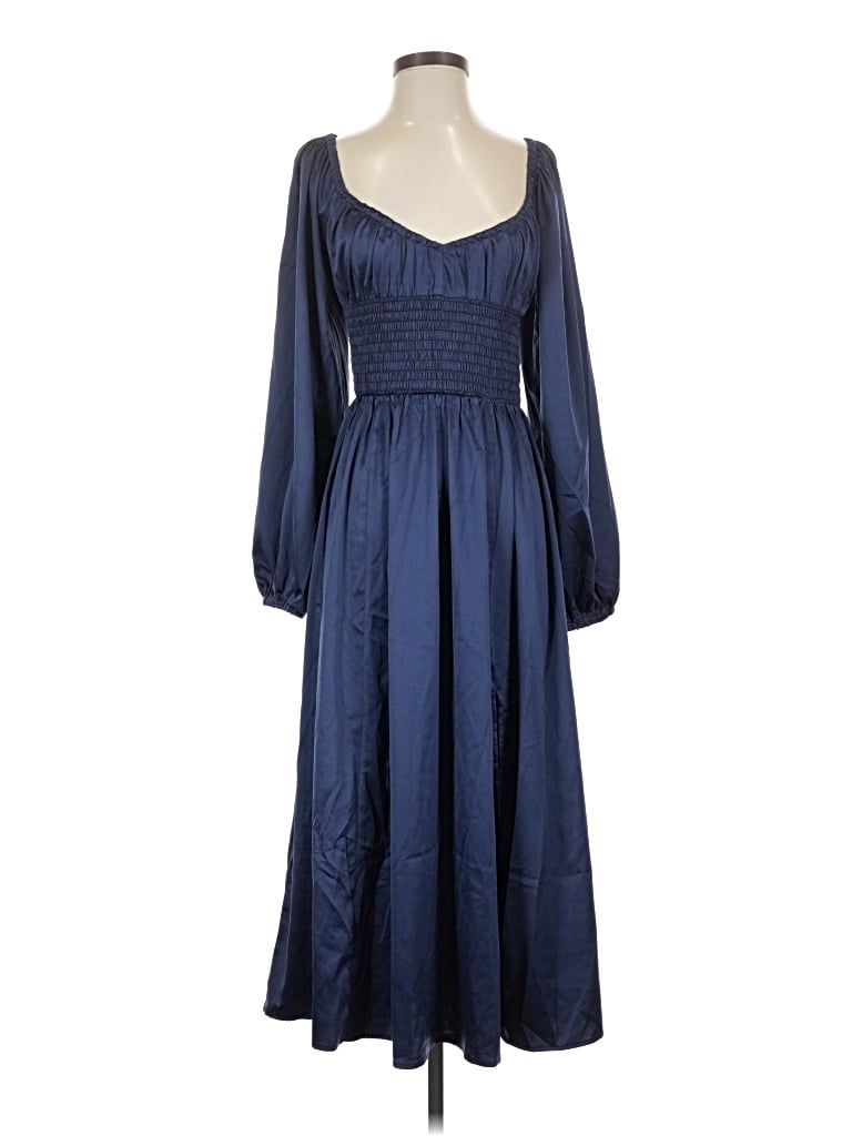 Opt Casual Dress In Blue