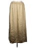 Gap 100% Polyester Metallic Gold Casual Skirt Size L (tall) - photo 1