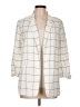 Forever 21 100% Polyester Checkered-gingham Ivory Coat Size L - photo 1