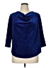 Draper's & Damon's Blue 3/4 Sleeve Top Size XL Petite - photo 1