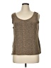 R&M Richards Brown Sleeveless Top Size 16 Petite - photo 1