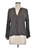 Zara Gray Long Sleeve Blouse Size M - photo 1