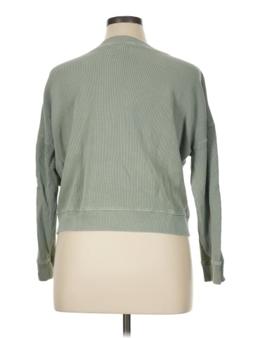 Madewell Waffle Knit Boxy Sweatshirt Tee (view 2)