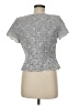 Kay Unger Gray Short Sleeve Blouse Size 8 - photo 2