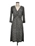 Connected Apparel Chevron-herringbone Gray Casual Dress Size M (estimated) - photo 1