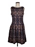Gabby Skye Paisley Blue Casual Dress Size 8 - photo 1