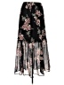 Bobeau 100% Polyester Floral Black Casual Skirt Size M - photo 1