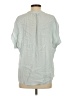 Point Sur 100% Viscose Blue Short Sleeve Blouse Size S - photo 2