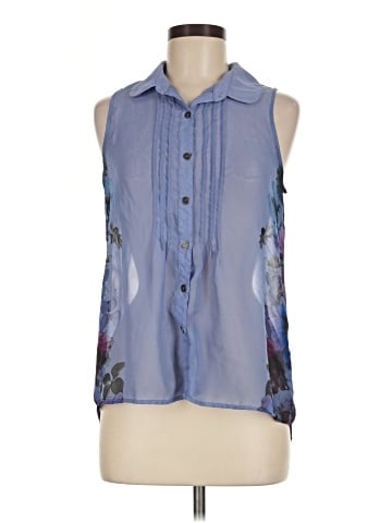 Vanity Sleeveless Button-Down Shirt (view 1)