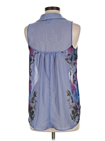 Vanity Sleeveless Button-Down Shirt (view 2)