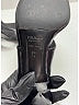 Prada Silver Black Leather Thong Sandals Size EU 38 1/2 - photo 4