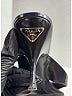 Prada Silver Black Leather Thong Sandals Size EU 38 1/2 - photo 3