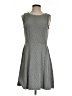 Merona Houndstooth Gray Casual Dress Size S - photo 1