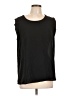Pleione 100% Polyester Black Sleeveless Top Size L - photo 1