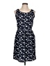 Freeway 100% Polyester Hearts Blue Casual Dress Size L - photo 1