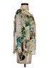 Leifsdottir 100% Silk Ivory 3/4 Sleeve Silk Top Size 0 - photo 4