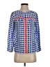 Vineyard Vines 100% Silk Blue 3/4 Sleeve Silk Top Size XXS - photo 1
