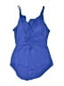 Jantzen Solid Blue One Piece Swimsuit Size 14 - photo 1