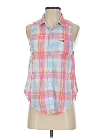 Hollister Sleeveless Button-Down Shirt (view 1)