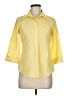 Foxcroft Yellow 3/4 Sleeve Button-Down Shirt Size 8 (petite) - photo 1