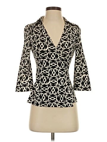 Diane von Furstenberg 3/4 Sleeve Silk Top (view 1)