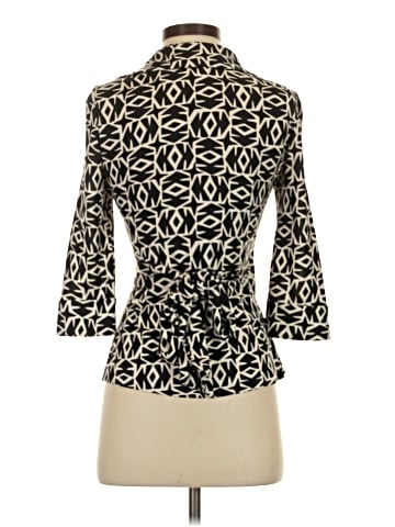 Diane von Furstenberg 3/4 Sleeve Silk Top (view 2)