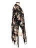 Peppermint 100% Polyester Black Kimono Size L - photo 4