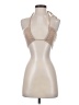 White Fox 100% Polyester Tan Halter Top Size XS - photo 1