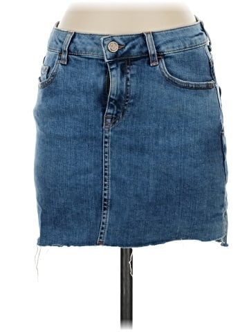 Zara Basic Denim Skirt (view 1)