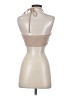 White Fox 100% Polyester Tan Halter Top Size XS - photo 2