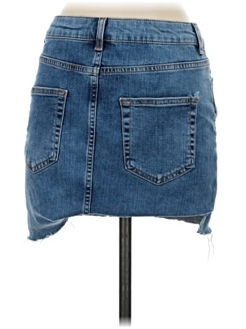 Zara Basic Denim Skirt (view 2)