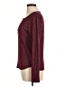 Socialite Tweed Burgundy Pullover Sweater Size M - photo 5