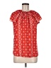 SimpleFun 100% Polyester Red Short Sleeve Blouse Size M - photo 1