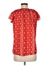 SimpleFun 100% Polyester Red Short Sleeve Blouse Size M - photo 2